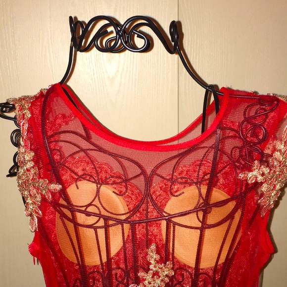 Baby online formal red Dress - Picture 9 of 11